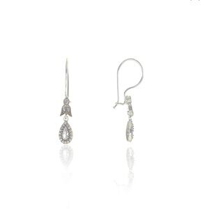 Elegant 925 Sterling Silver Teardrop Earrings